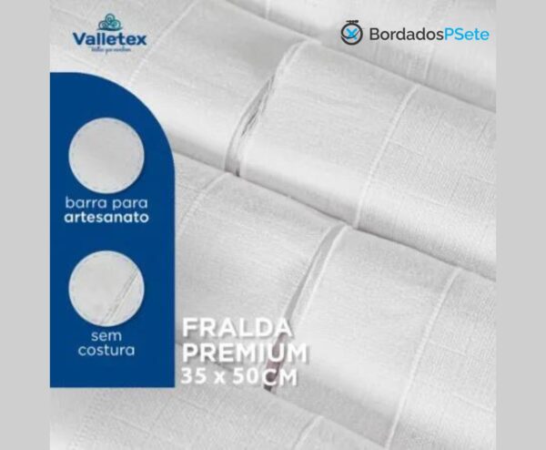 Fraldas de Boca com Faixa para Artesanato Overlock - Valletex