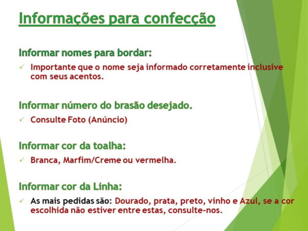 Toalha Bordada Presente de Casamento (3pcs) - Imagem 3