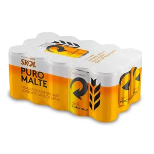 Cerveja Skol Puro Malte 269ml (15 unidades)