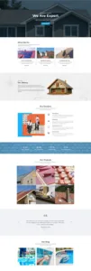 site para empresa de telhado